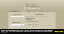 Desktop Screenshot of kovacskeramia.hu